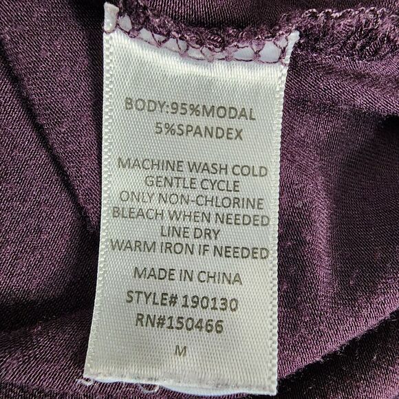 41 Hawthorn Tunic Top Medium Queensland Dolman Sleeve Knit Purple 3/4 Sleeves - Picture 9 of 9